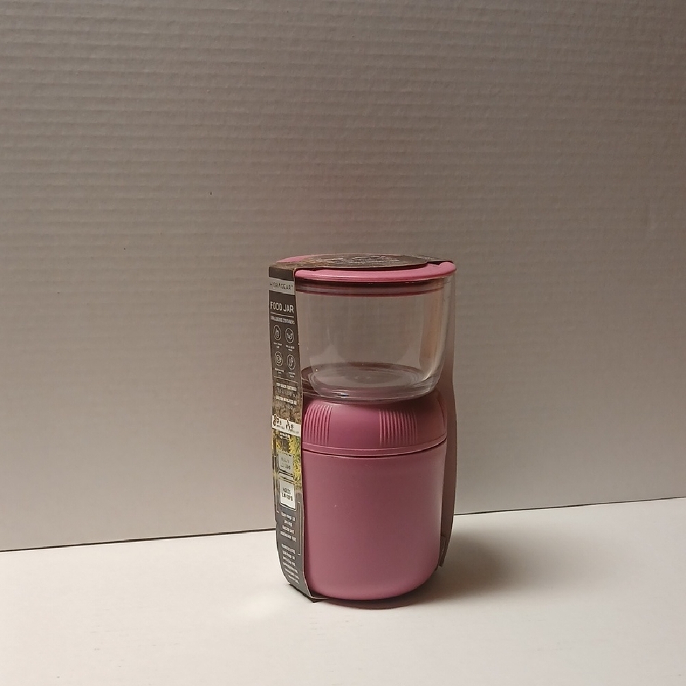 HydraGear Pink Dual Locking snack food containers insulated jar NWT